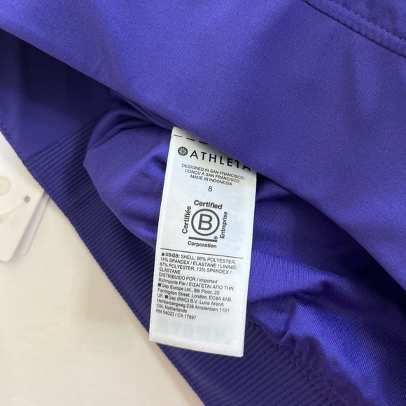 Athleta Brooklyn Lined Pants New with Tags Size 8 Purple - Picture 5 of 13